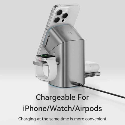 Qi2 Magnetic Wireless Charger Fast Charger 3-in-1 Intelligent Fast Charging 15W for IPhone 12/13/14/15/16 for Iwatch & AirPods