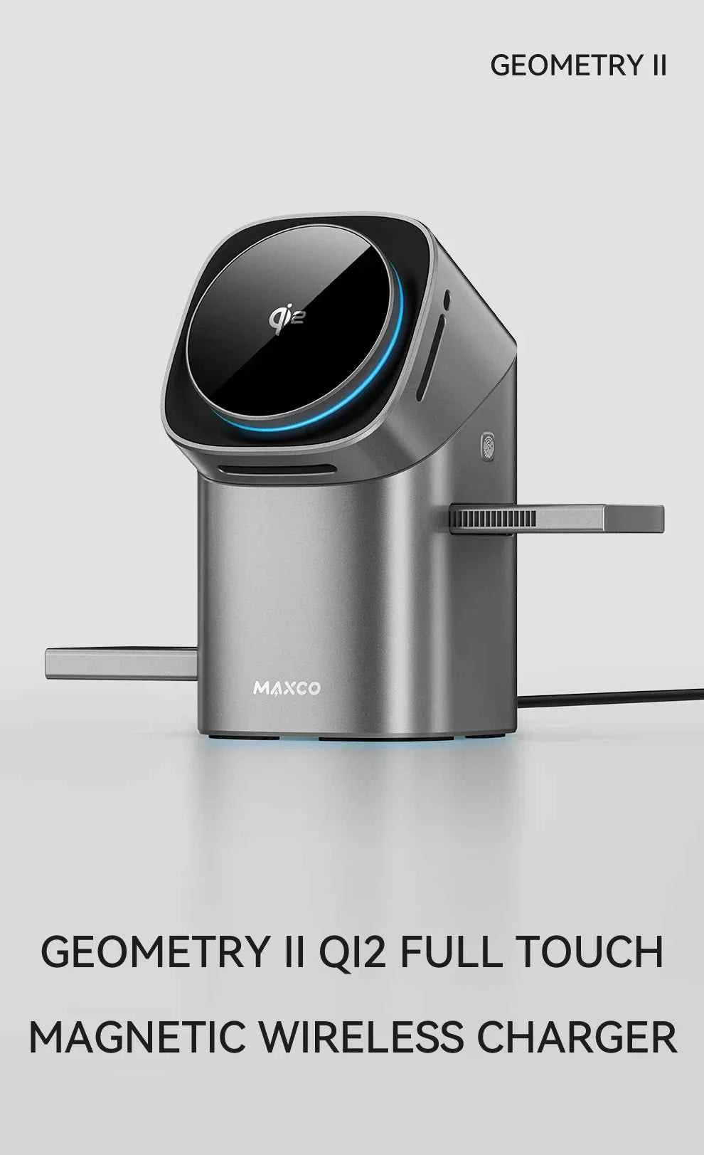 Qi2 Magnetic Wireless Charger Fast Charger 3-in-1 Intelligent Fast Charging 15W for IPhone 12/13/14/15/16 for Iwatch & AirPods